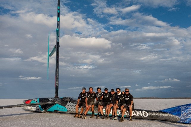 Behind the scenes of how Emirates Team New Zealand sailed to new wind-powered  land speed record